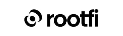 The brand logo of rootfi.