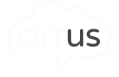 Brand logo of Cirrus in white color.