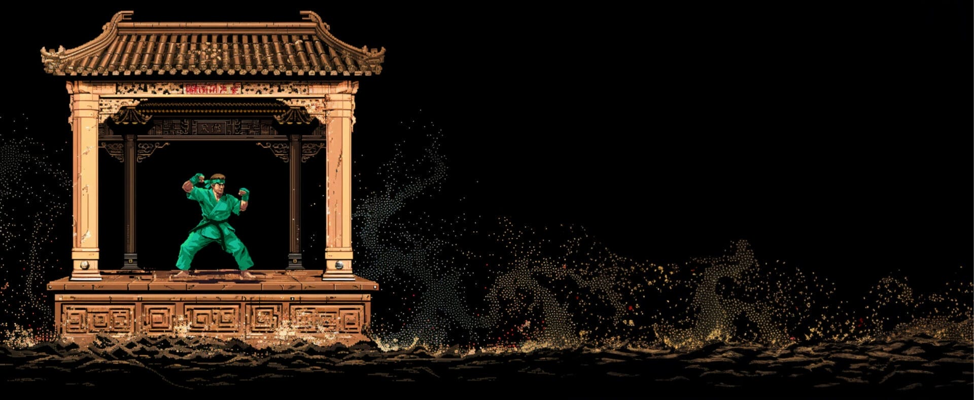 A gaming avatar ready to fight.