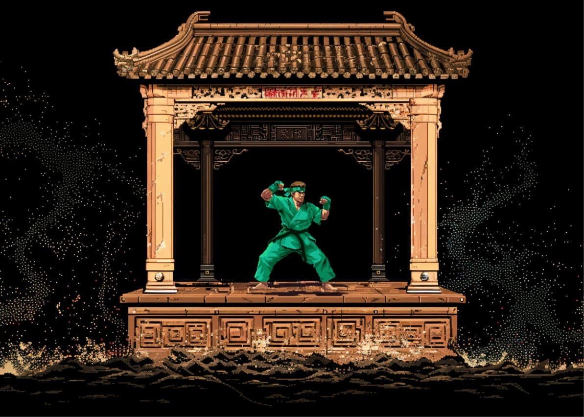 A gaming avatar ready to fight - for mobile version.